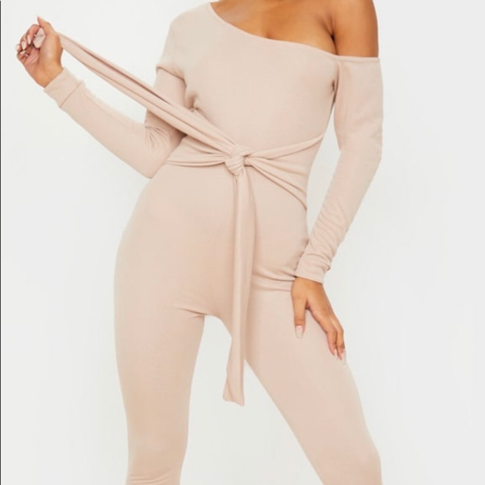 Cream Sweat Jumpsuit